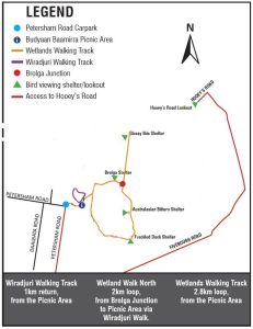 Fivebough wetlands map